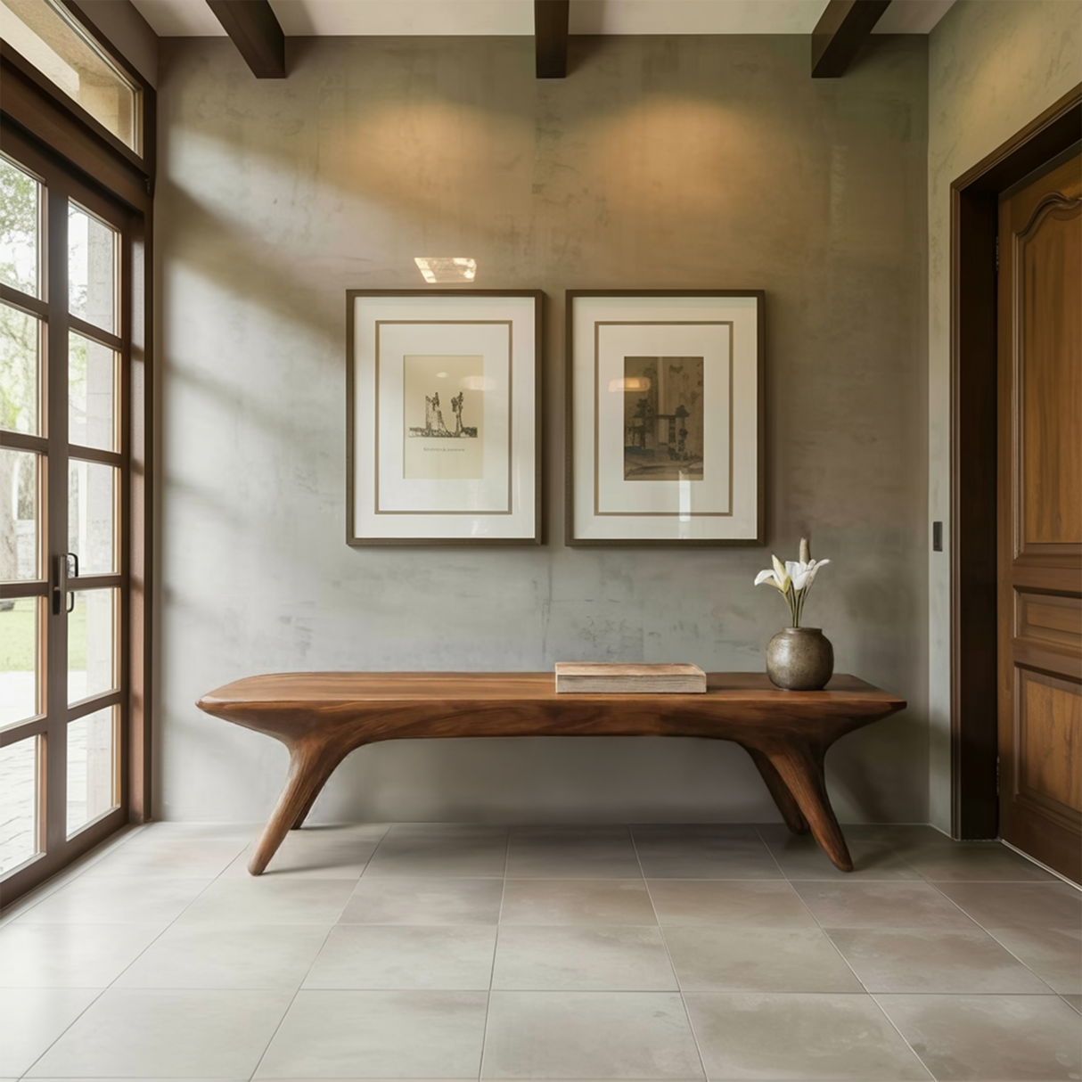 Modern Minimalist Entryway Bench For Hallway Or Bedroom Seating