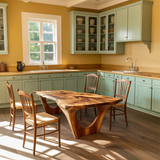 Handcrafted Dining Table With Natural Grain For Dining