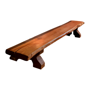 Rustic Live Edge Wood Bench For Entryway Seating