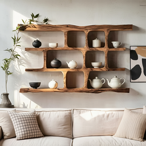 Mid Century Solid Wood Bookshelf For Bedroom Decor