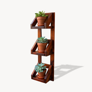 Rustic Wall Mounted Plant Shelf Hanging Planter For Balcony And Patio