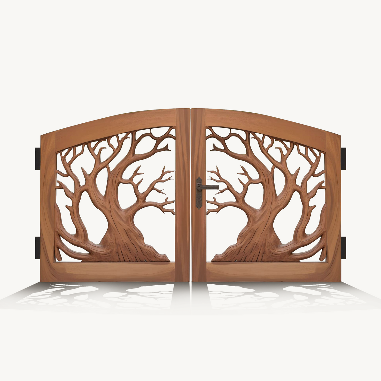 Rustic Tree Branch Gate Design For Garden Entrance
