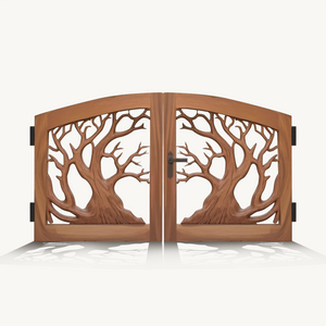 Rustic Tree Branch Gate Design For Garden Entrance