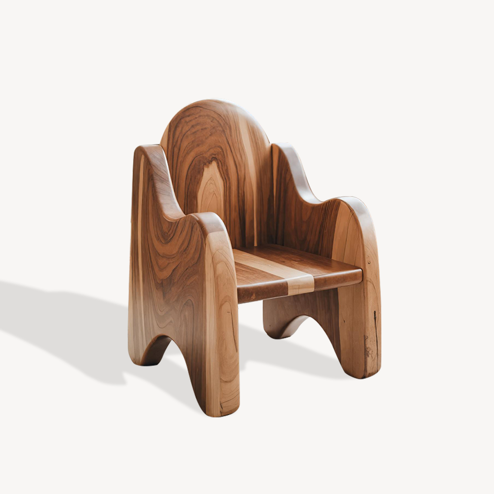 Montessori Wooden Toddler Chair For Playroom Or Minimalist Nursery