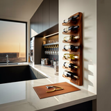 Vertical Wine Rack Wall Mounted For Dining Or Home Bar