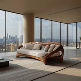Organic Curved Sofa For Living Room Furniture