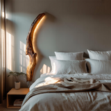 Organic Wall Sconce Curved For Bedroom Or Entryway Decor