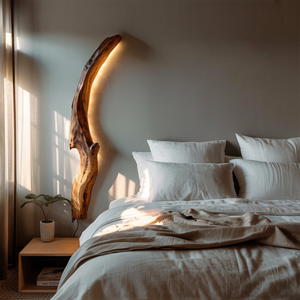 Organic Wall Sconce Curved For Bedroom Or Entryway Decor