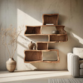 Handcrafted Floating Shelf For Modern Living Room Design