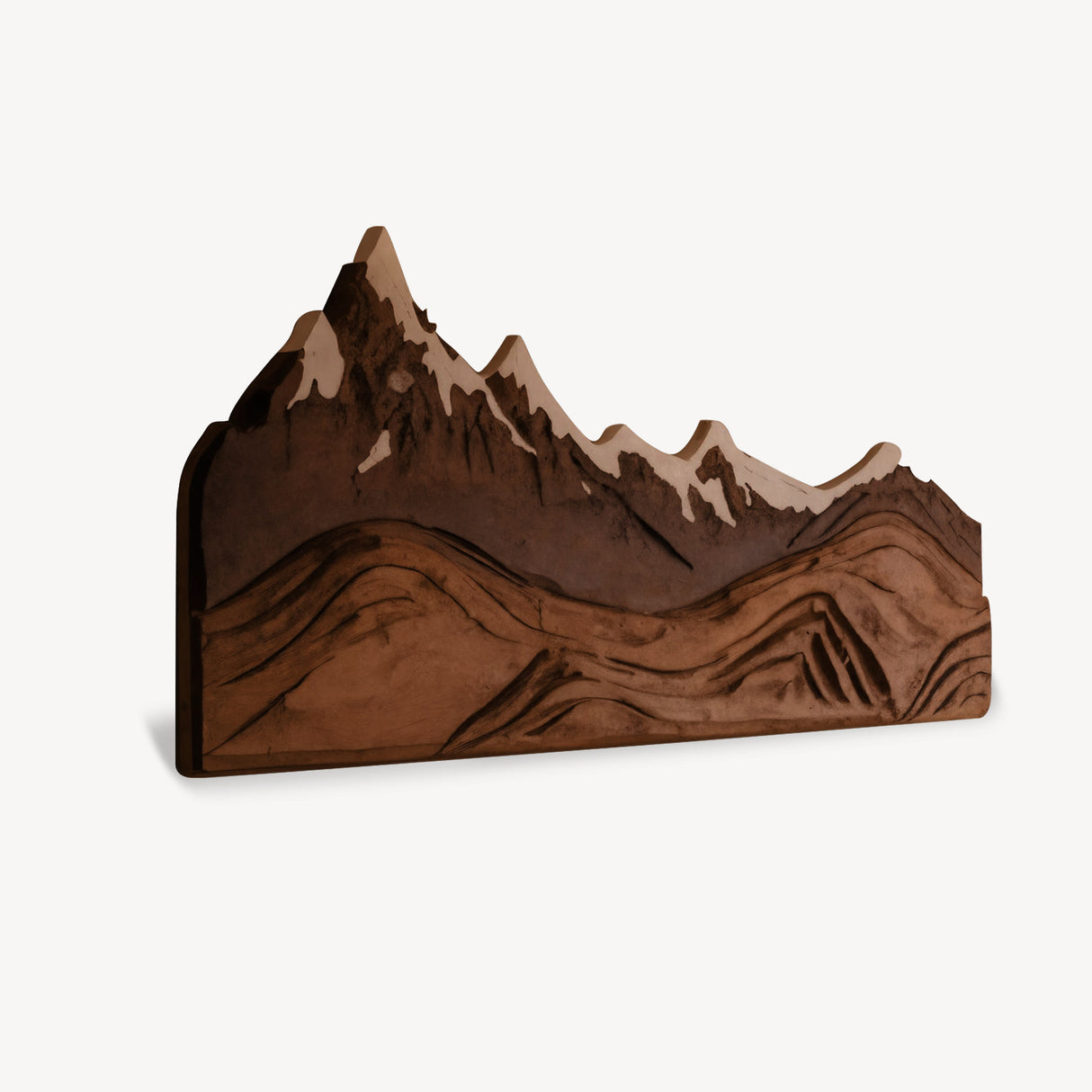 Mountain Wall Art Carving For Living Room And Nature Inspired Home