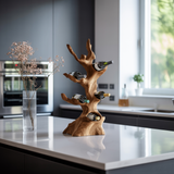 Farmhouse Wine Stand For Kitchen Wine Display Rack
