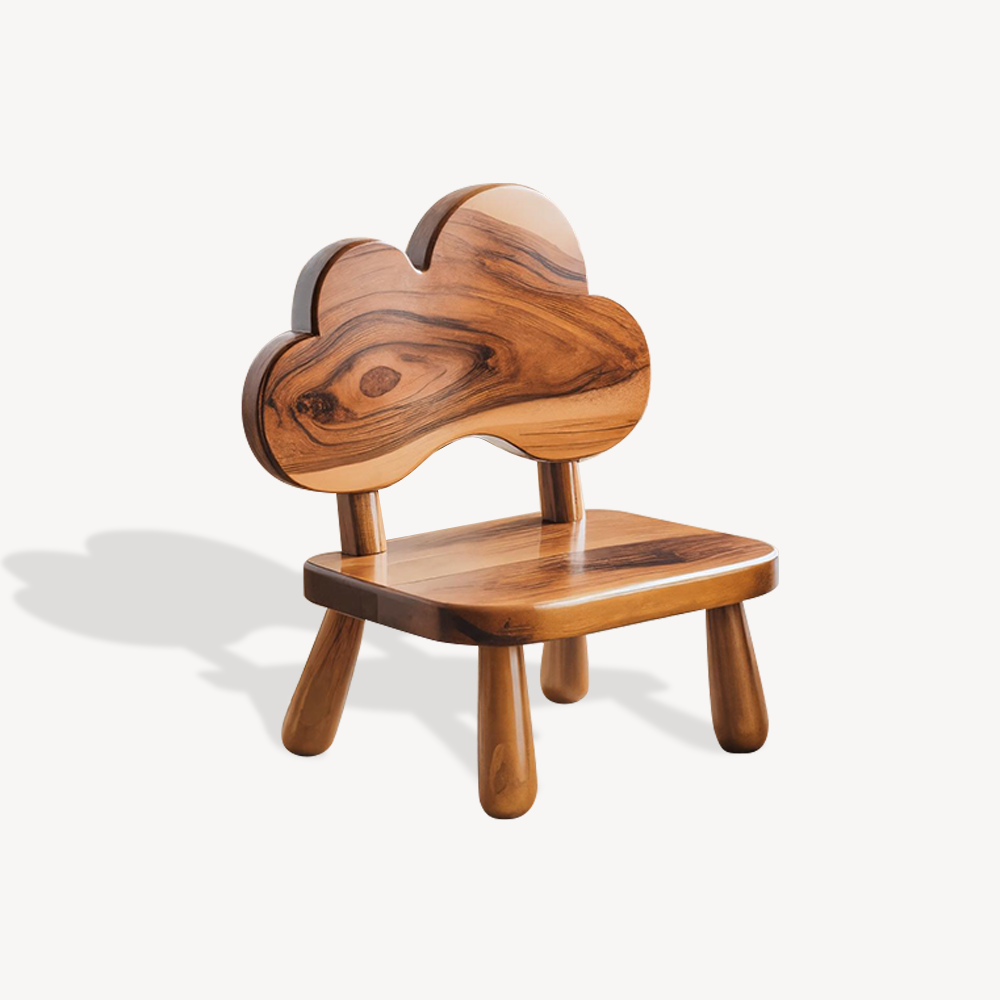 Whimsical Cloud Shaped Kids Chair For Montessori Nursery Or Playroom