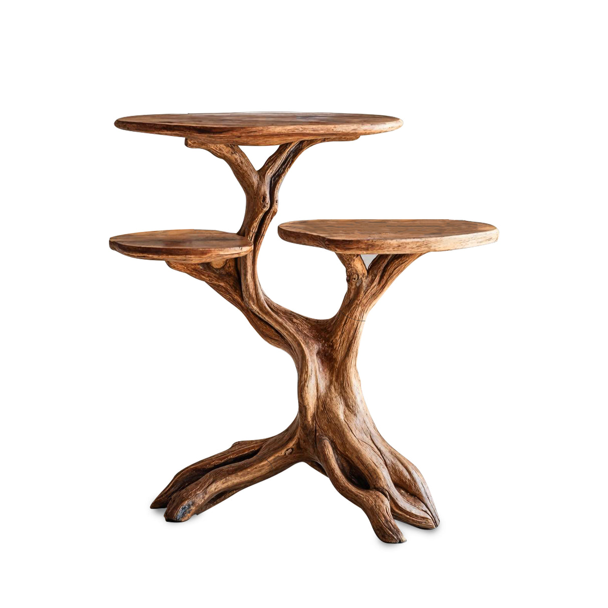 Farmhouse Solid Wood End Table Rustic Charm