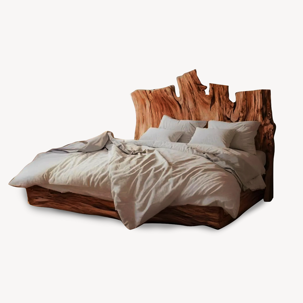 Rustic Live Edge Headboard For King Or Queen Bed