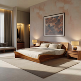 Handcrafted Bed Frame And Headboard For Modern Bedroom