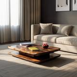 Minimalist Coffee Table Two Layers For Living Decor