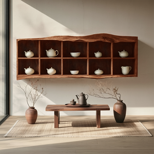 Handcrafted Live Edge Floating Shelf For Living Room Use