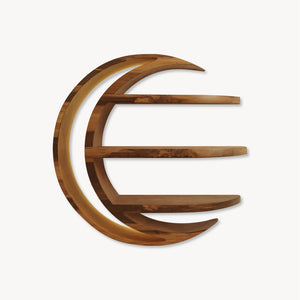Modern Moon Shelf Crescent Wall Display For Bedroom And Nursery