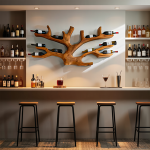 Artistic Wine Holder Wall Rack For Home Bar