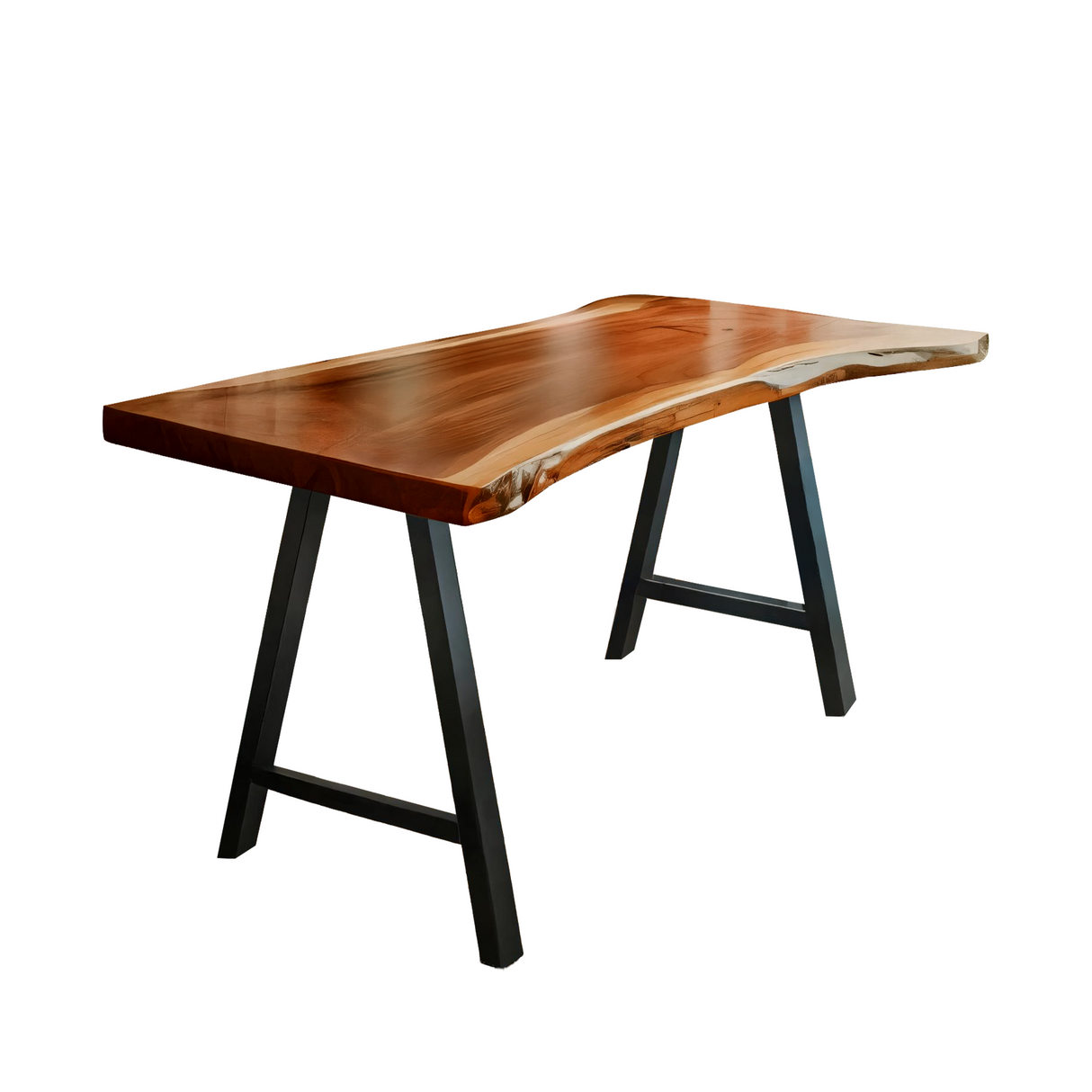 Rustic Live Edge Desk For Home Office Setup