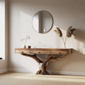 Handcrafted Solid Wood Dressing Table For Living Room Unique Style