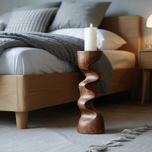 Rustic Candle Stick For Bedroom Cozy Ambience Styling