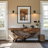 Rustic Wooden Console Table For Furniture Decor Vintage Farmhouse