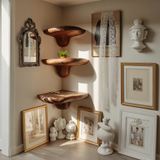 Farmhouse Handcrafted Wooden Mushroom Shelf For Entryway Design