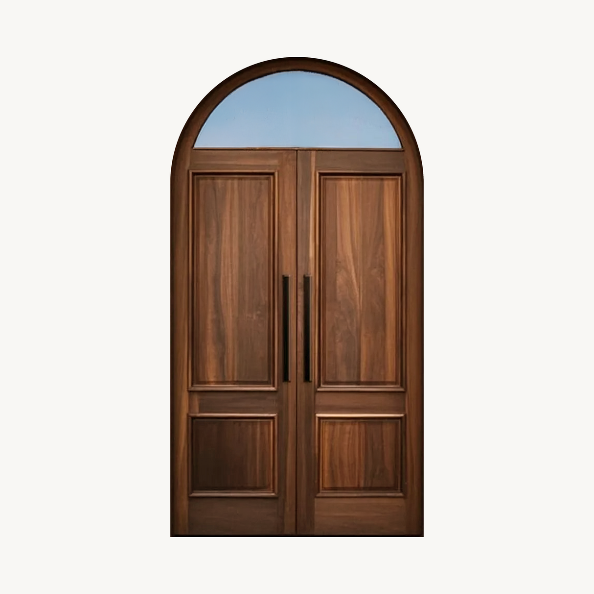 Modern Arched Entry Door For Minimalist Contemporary Home