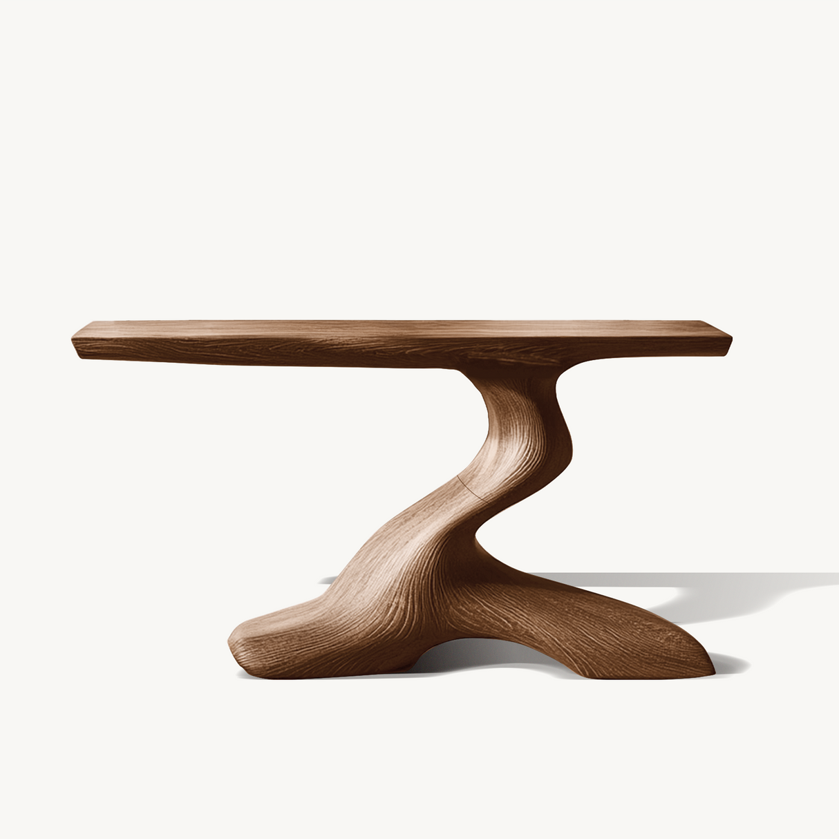 Mid Century Live Edge Desk For Living Room