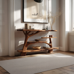 Farmhouse Solid Wood Console Table For Entryway Furniture Decor