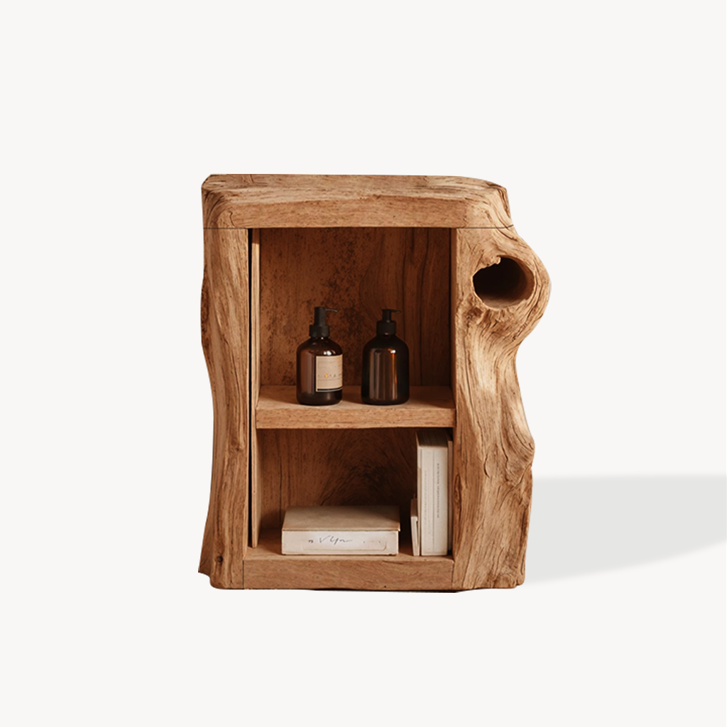 Handcrafted Live Edge Nightstand For Elegant Bedroom