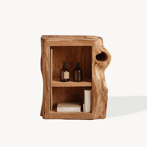 Handcrafted Live Edge Nightstand For Elegant Bedroom