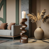 Rustic Wooden Abstract Decor For Living Room Display