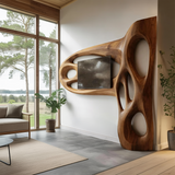 Contemporary Sculptural TV Frame For Living Room Decor