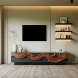 Farmhouse Media Console Cabinet For Living Room