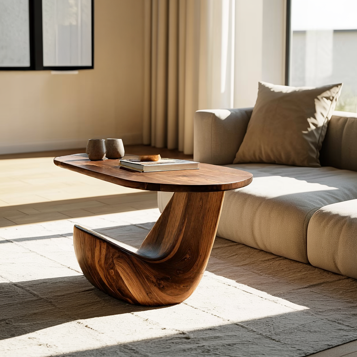 Farmhouse Live Edge Side Table For Vintage Furniture Vibe