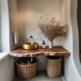 Mid Century Solid Wood Vanity For Furniture Decor