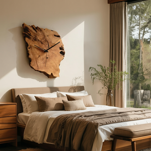 Modern Sculptural Wall Clock For Living Room