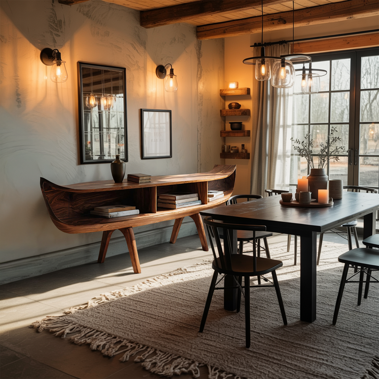Handcrafted Live Edge Entryway Table For Rustic Home Decor