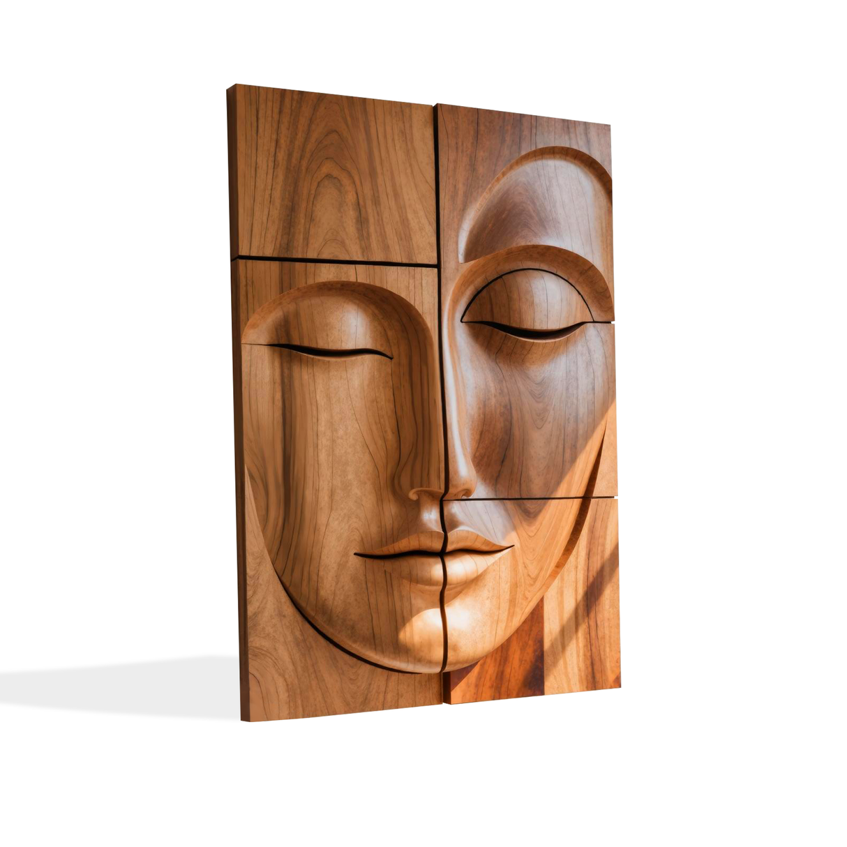 Modern Buddha Face Wall Art Living Room Entryway