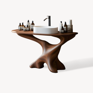Handcrafted Solid Wood Vanity For Bathroom Decor