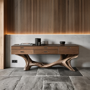 Farmhouse Live Edge Entryway Table For Bedroom Cozy Decor Ideas