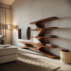 Organic TV Cabinet Branches Design For Contemporary Home Decor