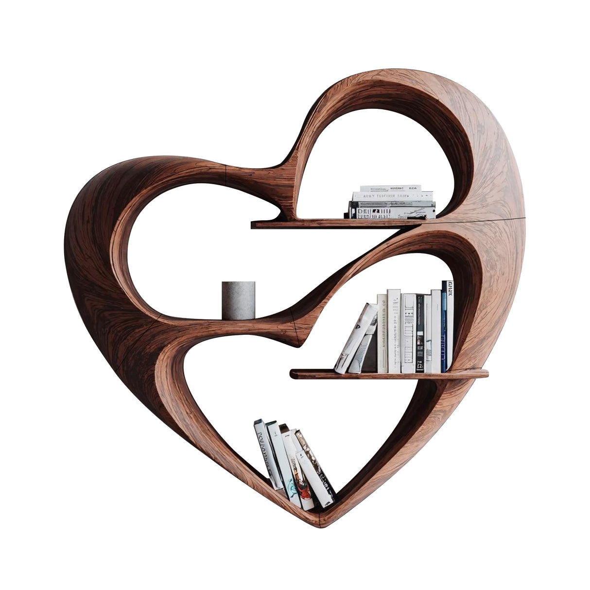 Rustic Live Edge Bookshelf For Cozy Bedroom Appeal