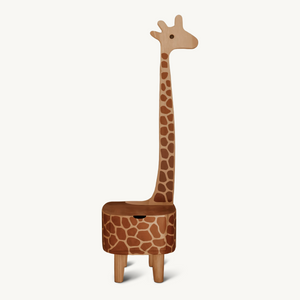 Whimsical Giraffe Nightstand With Drawer For Kids Room And Nursery