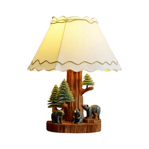Rustic Bear Table Lamp For Cozy Winter Decor