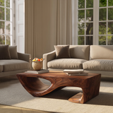 Minimal Curved Coffee Table For Living Room