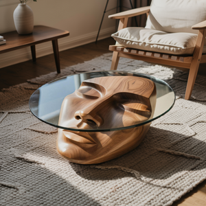 Modern Artistic Face Coffee Table For Contemporary Living Room