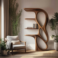 Contemporary Art Bookshelf For Living Room Decor